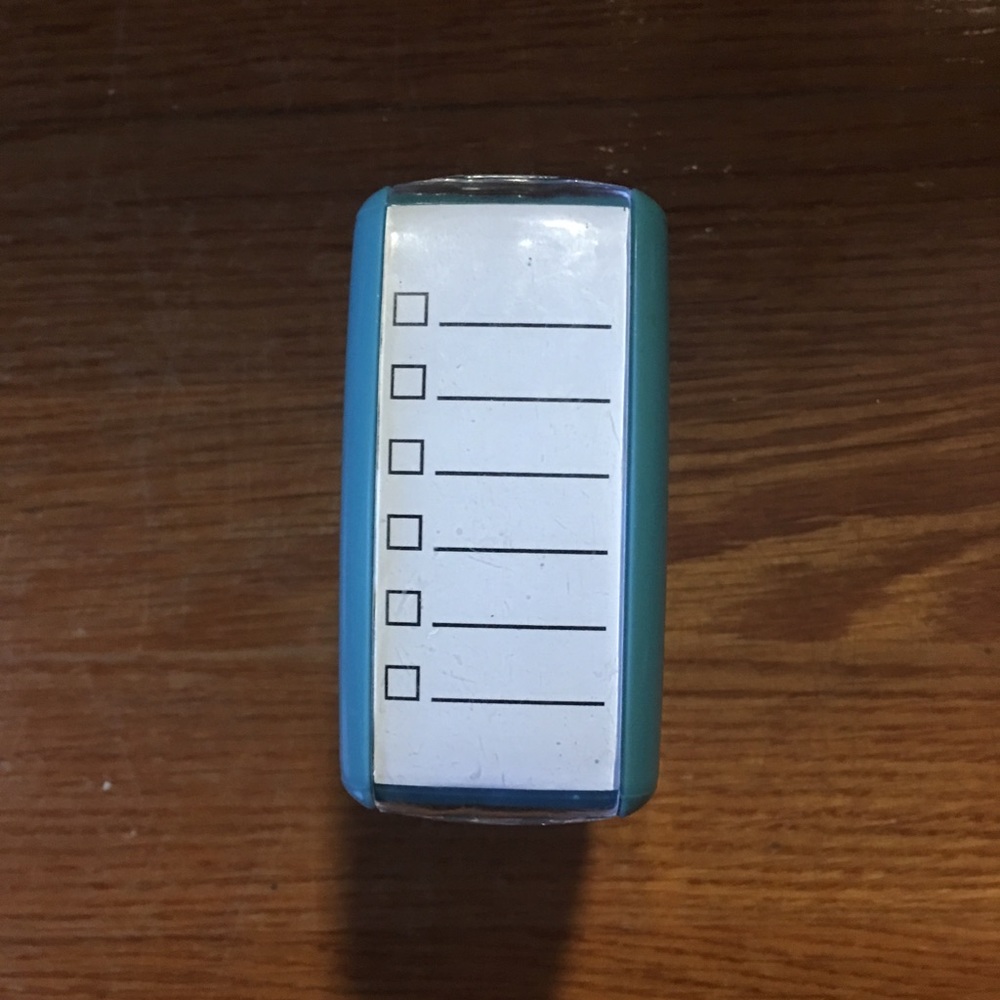 Create 365 self inking checklist stamp